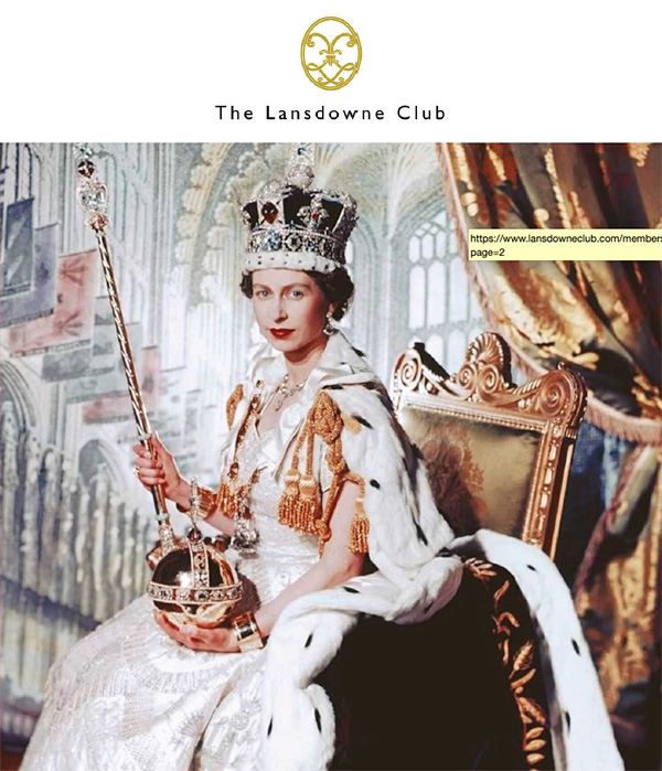 The Lansdowne Club Special Queens Platinum Jubilee Weekend Celebrations - Click here to view this entry