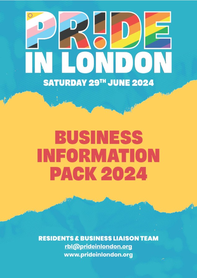 Pride In London 2024 Business Information Pack - Click here to view this entry